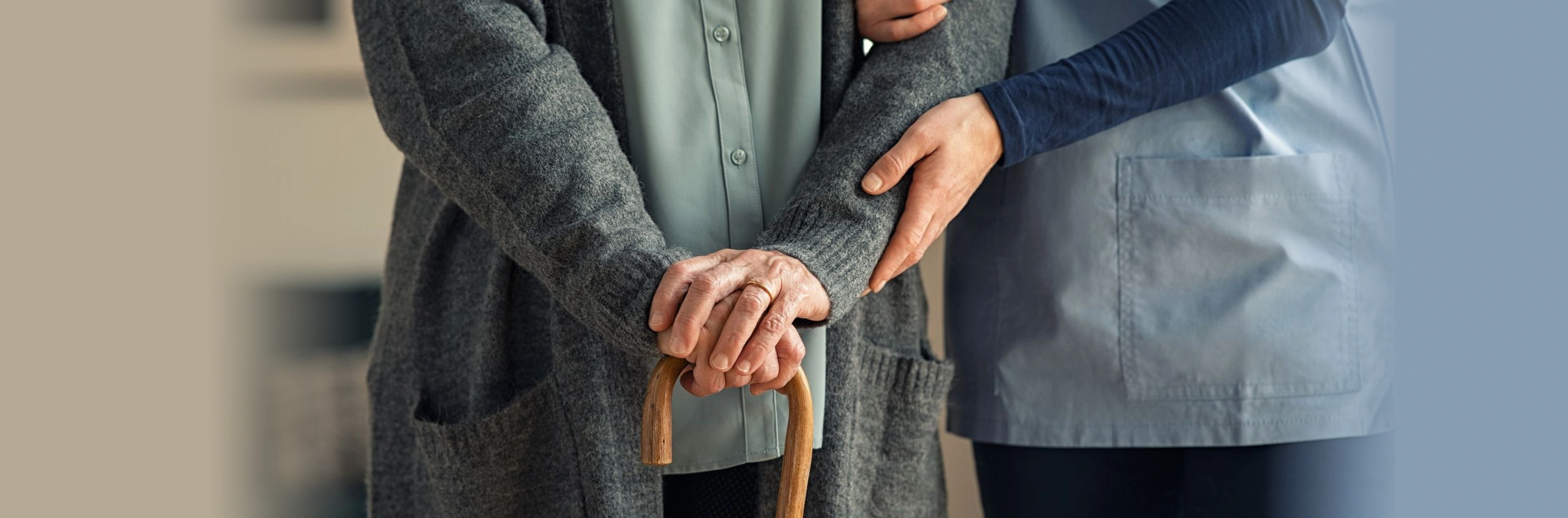 Aged care professional with resident
