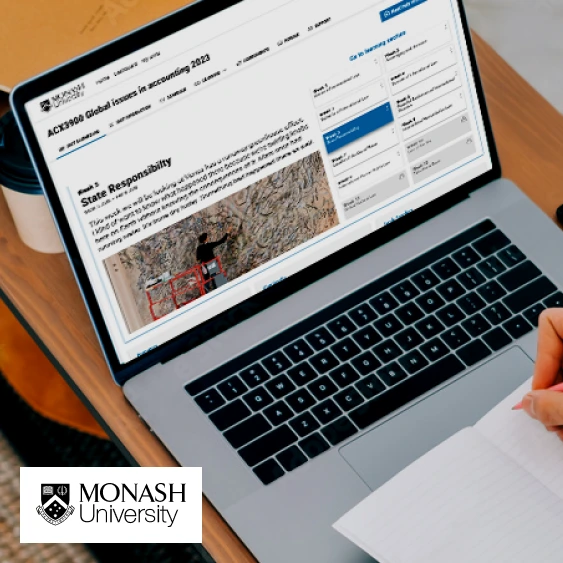 Monash LMS governed learning model